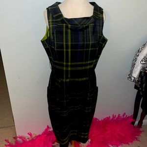 Dressbarn plaid dress size 14